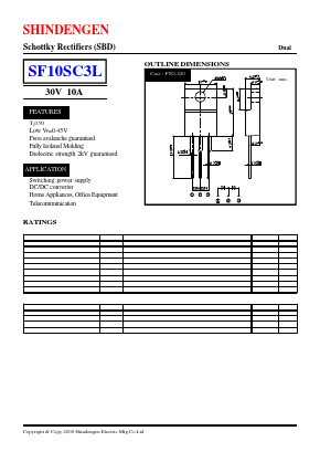 SF10SC3L Datasheet PDF Shindengen