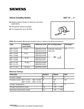 Q62702-D1019 Datasheet PDF Siemens AG