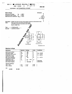 C67078-A1103-A2 Datasheet PDF Siemens AG