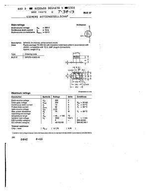 C67078-A1603-A2 Datasheet PDF Siemens AG