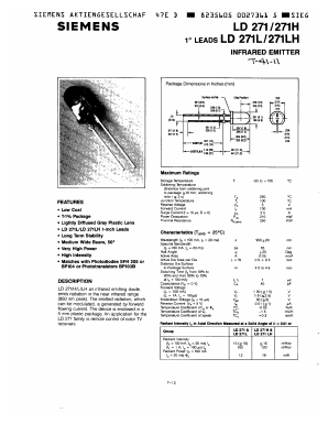 LD271LH Datasheet PDF Siemens AG