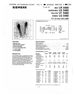 LR5480-D Datasheet PDF Siemens AG