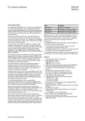 PMB2306-R Datasheet PDF Siemens AG