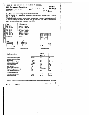 AC151RVI Datasheet PDF Siemens AG