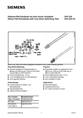 Q62702-P215 Datasheet PDF Siemens AG