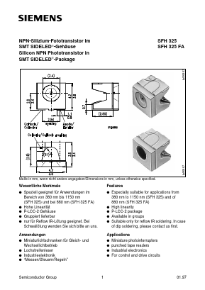 Q62702-P1610 Datasheet PDF Siemens AG