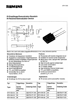 Q62702-P1197 Datasheet PDF Siemens AG