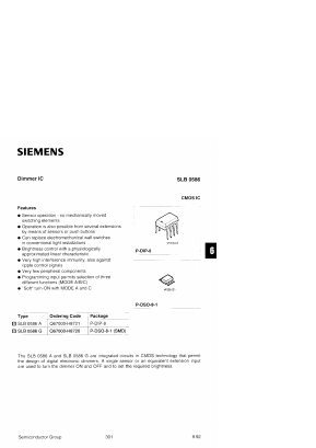 SLB0586B Datasheet PDF Siemens AG