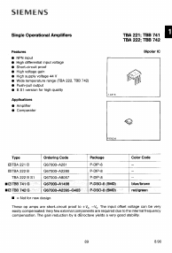 TBA221B Datasheet PDF Siemens AG