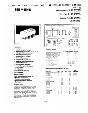 GLB2820 Datasheet PDF Siemens AG