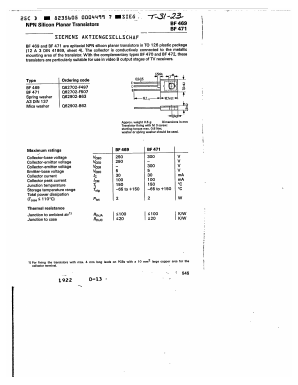 BF471 Datasheet PDF Siemens AG