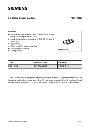 Q67000-A8361 Datasheet PDF Siemens AG