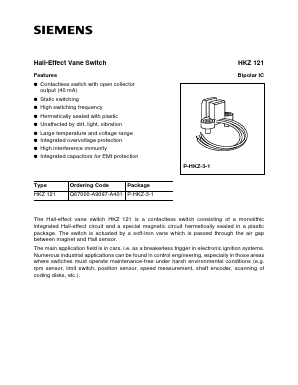 HKZ121 Datasheet PDF Siemens AG