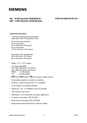 Q67100-Q2053 Datasheet PDF Siemens AG