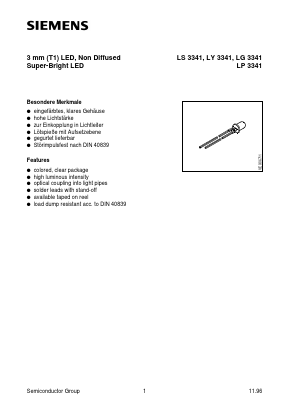 LP3341-JM Datasheet PDF Siemens AG