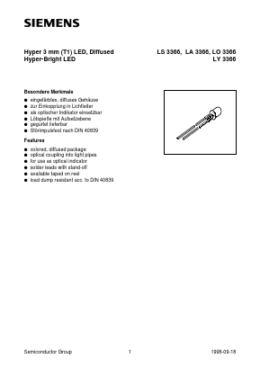 LA3366-S Datasheet PDF Siemens AG