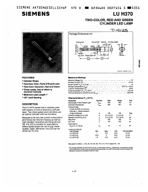LUH370 Datasheet PDF Siemens AG