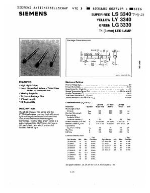 LG3340-KN Datasheet PDF Siemens AG