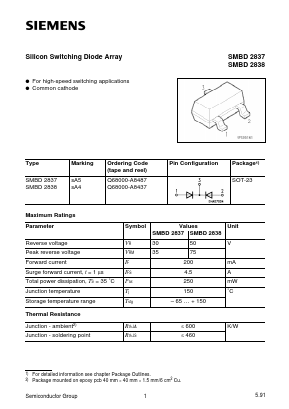 Q68000-A8437 Datasheet PDF Siemens AG