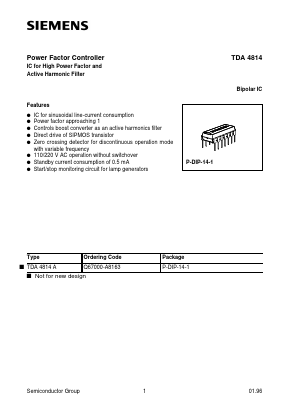 Q67000-A8163 Datasheet PDF Siemens AG