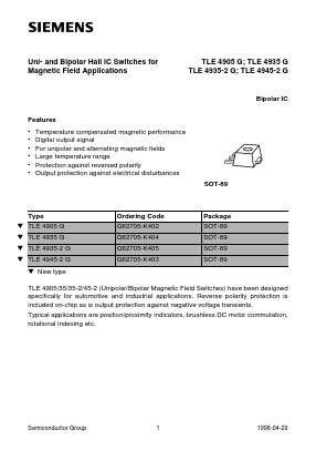 Q62705-K402 Datasheet PDF Siemens AG