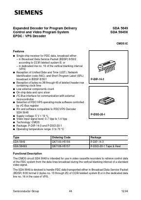 Q67100-H5156 Datasheet PDF Siemens AG