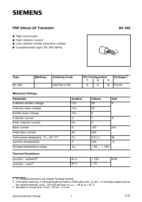 C62702-C748 Datasheet PDF Siemens AG