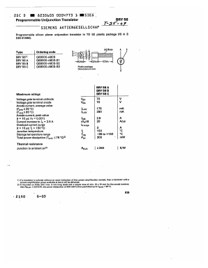 BRY56 Datasheet PDF Siemens AG