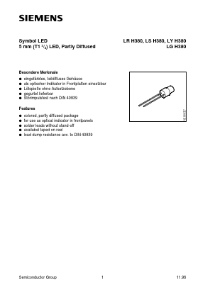 LSH380-H Datasheet PDF Siemens AG