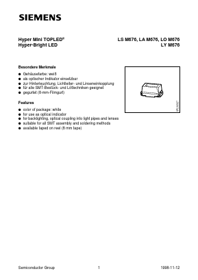 LAM676-Q Datasheet PDF Siemens AG