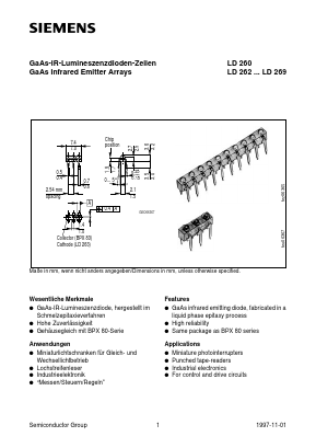 LD266 Datasheet PDF Siemens AG