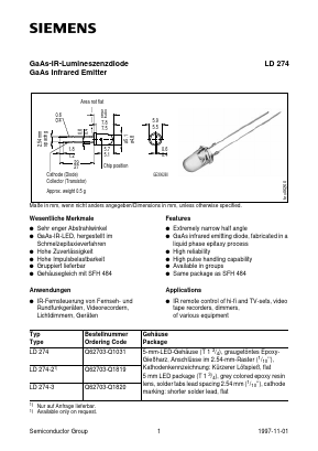 Q62703-Q1031 Datasheet PDF Siemens AG