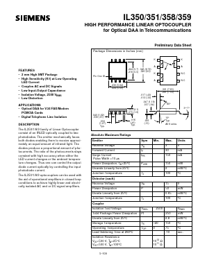 IL350 Datasheet PDF Siemens AG