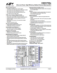 C8051F964 Datasheet PDF Silicon Laboratories