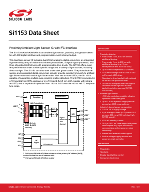 SI1153-AA9X-GMR Datasheet PDF Silicon Laboratories