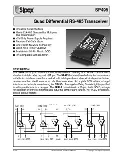 SP495 Datasheet PDF Signal Processing Technologies