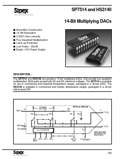 HS3140B-4/833 Datasheet PDF Signal Processing Technologies