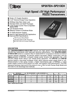 SP211EHCT Datasheet PDF Signal Processing Technologies