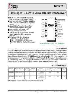 SP3221E Datasheet PDF Signal Processing Technologies