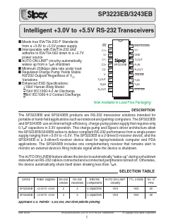 SP3243EBEY Datasheet PDF Signal Processing Technologies