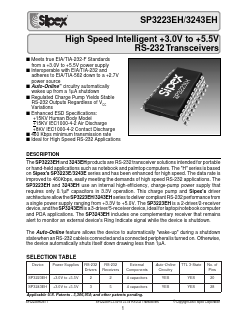 SP3223EH Datasheet PDF Signal Processing Technologies