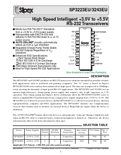 SP3223EUCY Datasheet PDF Signal Processing Technologies