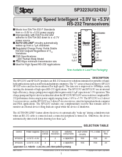 SP3223U Datasheet PDF Signal Processing Technologies