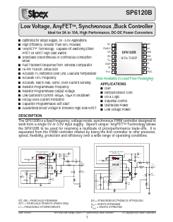 SP6120B Datasheet PDF Signal Processing Technologies