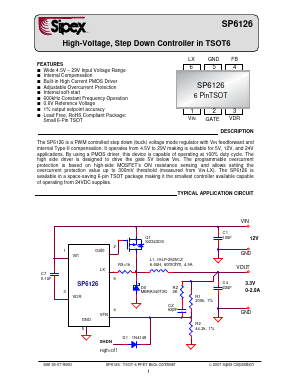 SP6126 Datasheet PDF Signal Processing Technologies