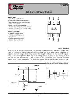 SP619EK-L/TR Datasheet PDF Signal Processing Technologies