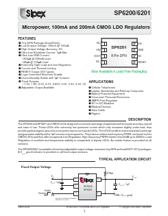 SP6200EM5-2.85 Datasheet PDF Signal Processing Technologies