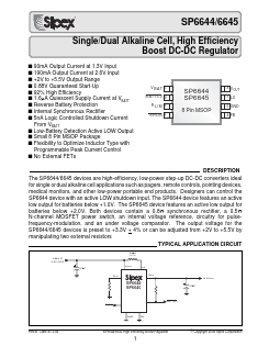 SP6644 Datasheet PDF Signal Processing Technologies