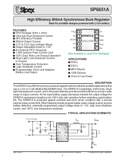 SP6651A Datasheet PDF Signal Processing Technologies
