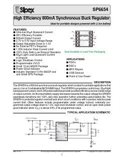 SP6654 Datasheet PDF Signal Processing Technologies